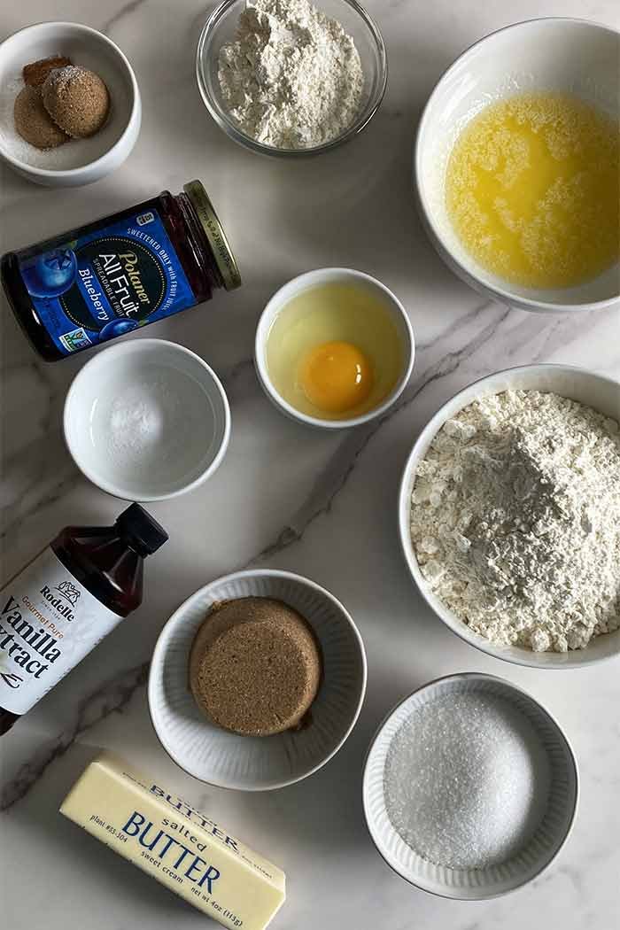 blueberry muffin cookies with streusel topping ingredients