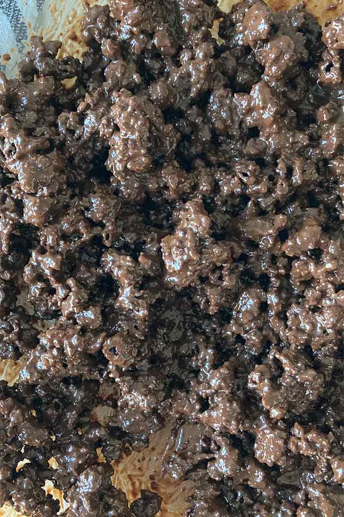 ice cream cookie crunchies close up