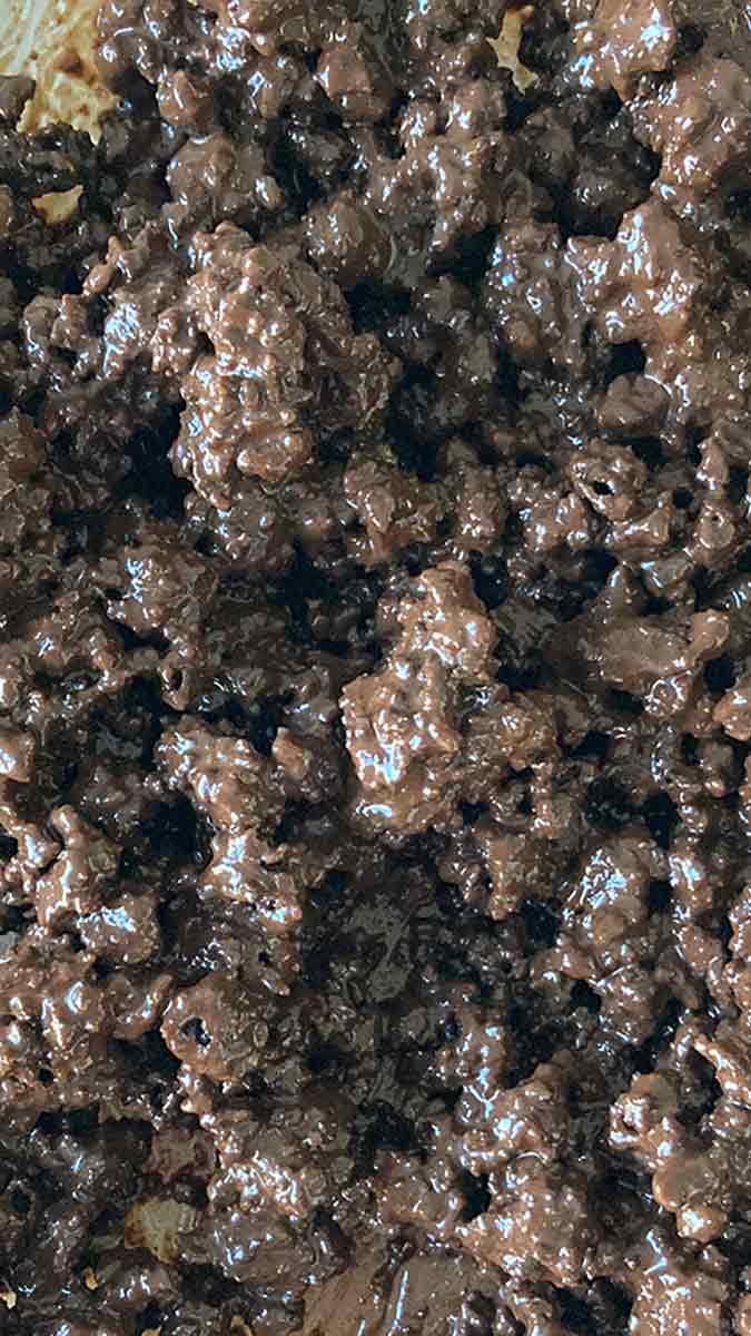 close up of ice cream cookie crunchies